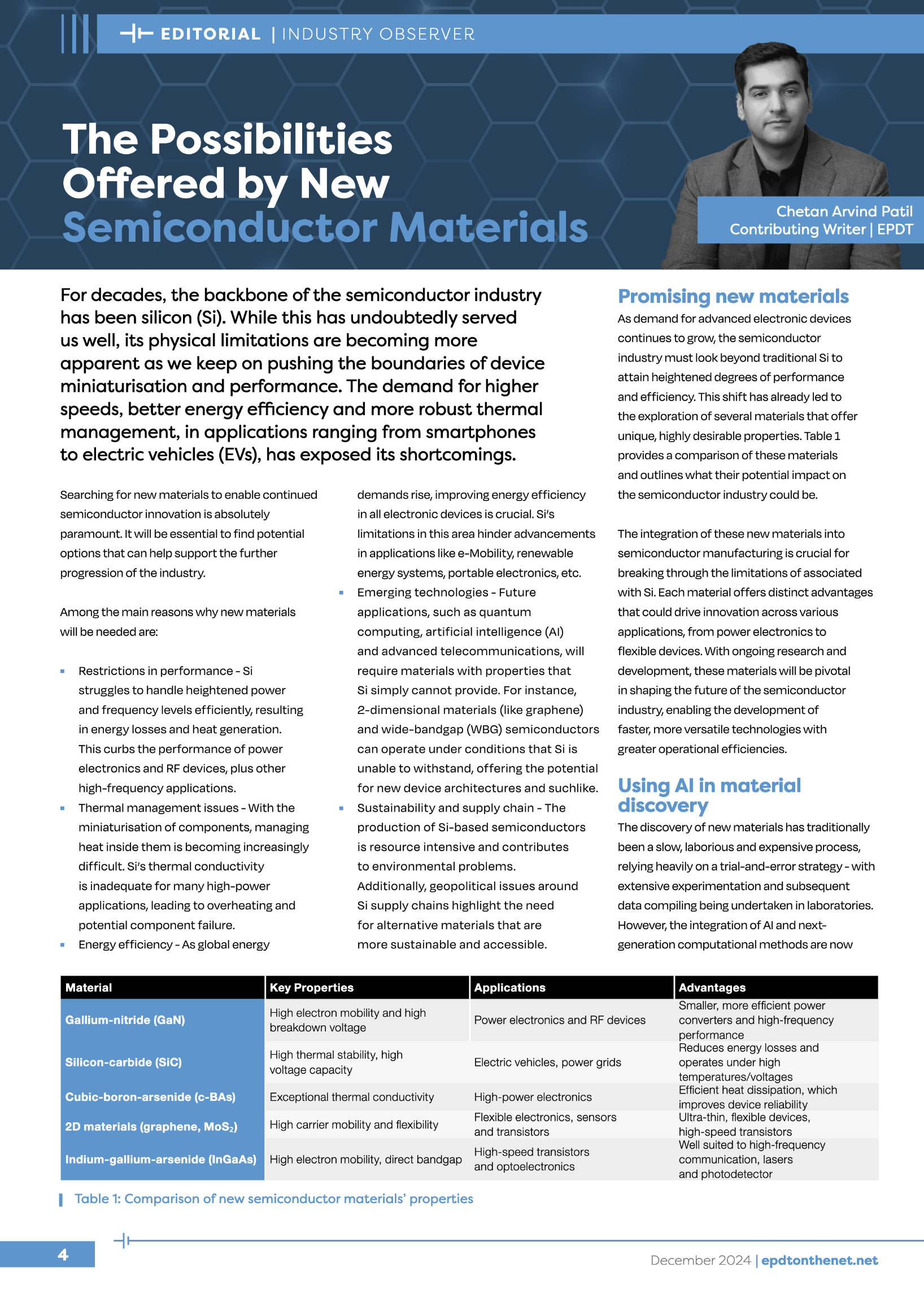 The Possibilities Offered By New Semiconductor Materials