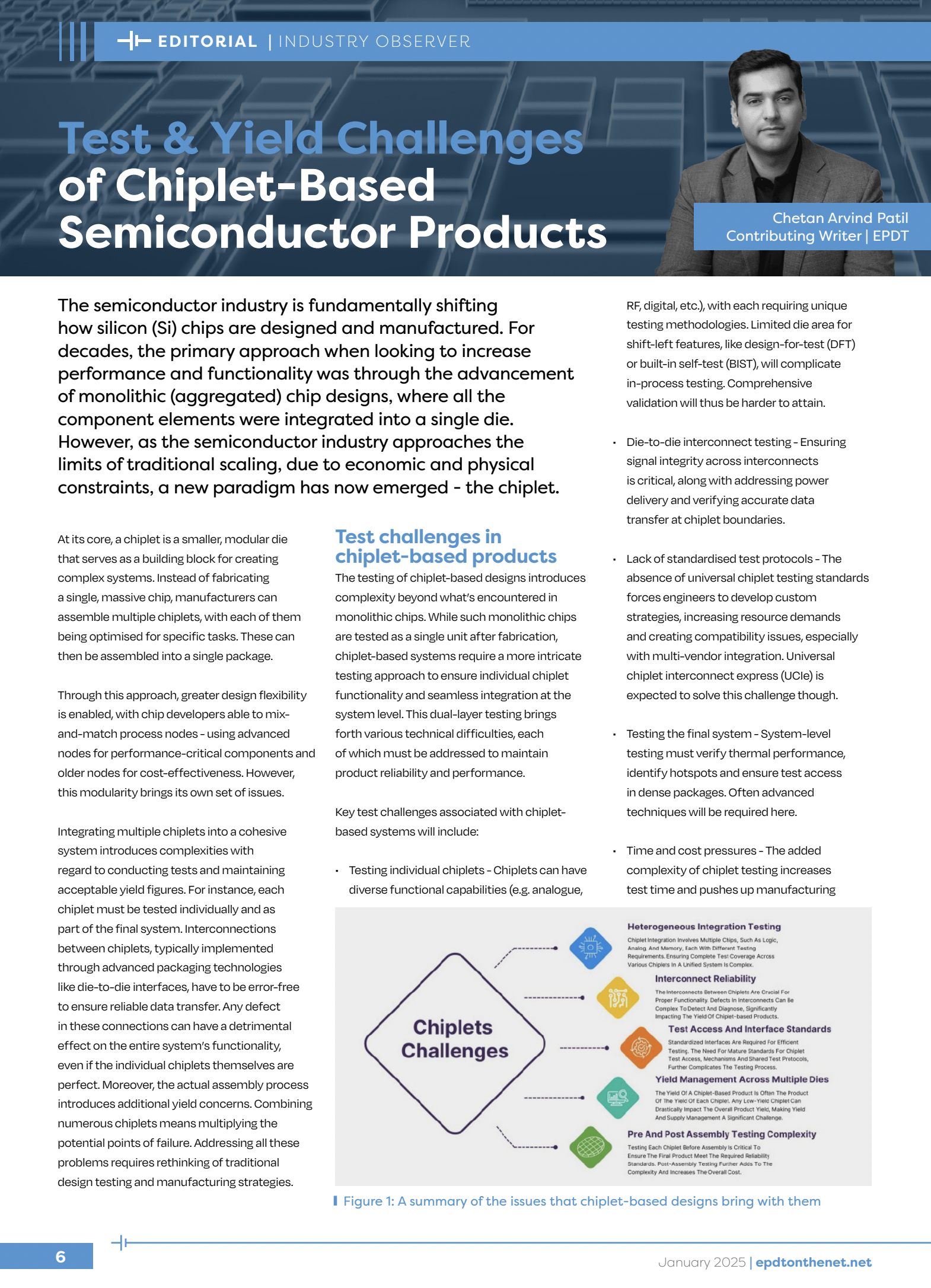 Test And Yield Challenges Of Chiplet-Based Semiconductor Products