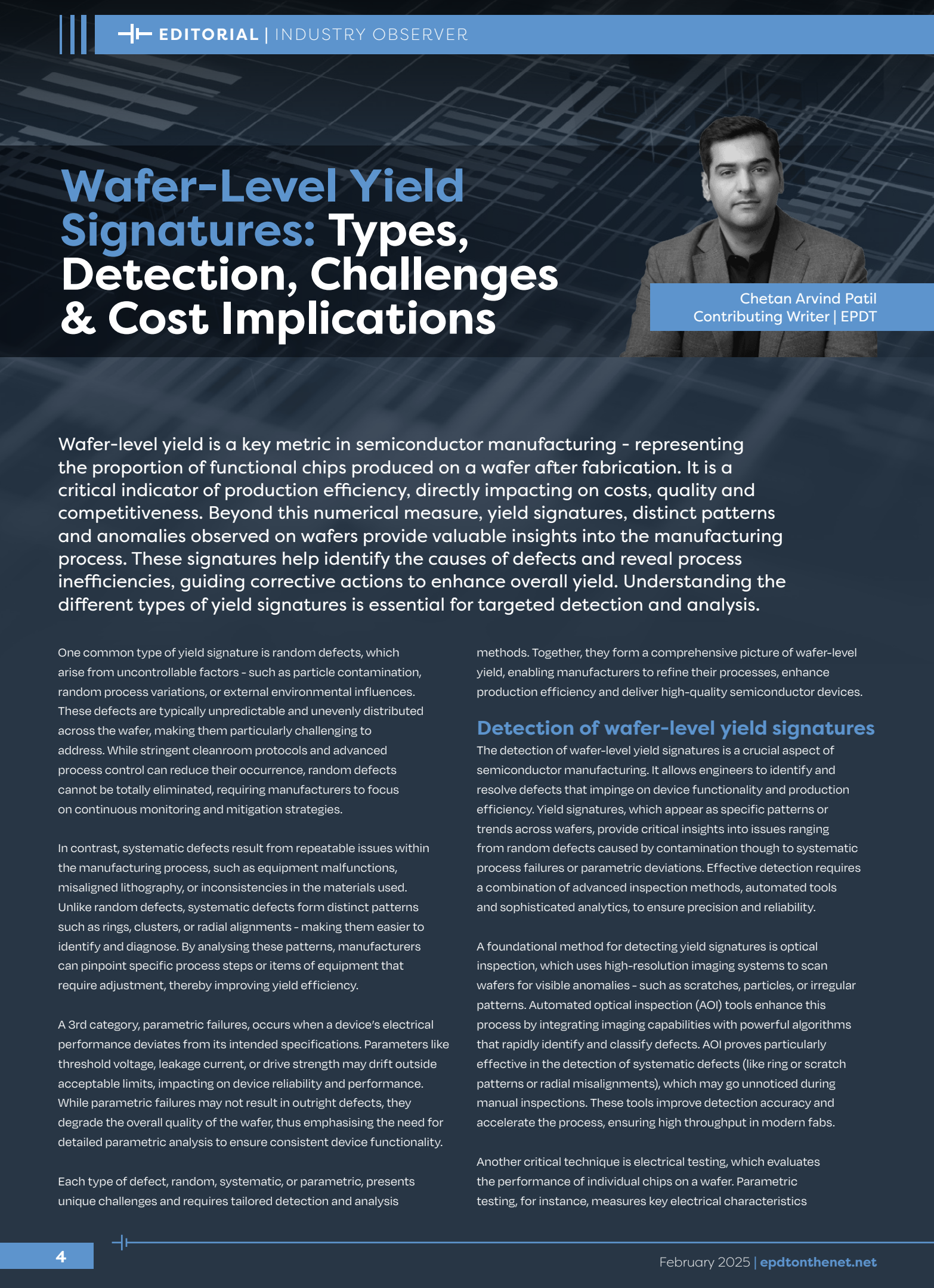 Wafer-Level Yield Signatures: Types, Detection, Challenges And Cost Implications