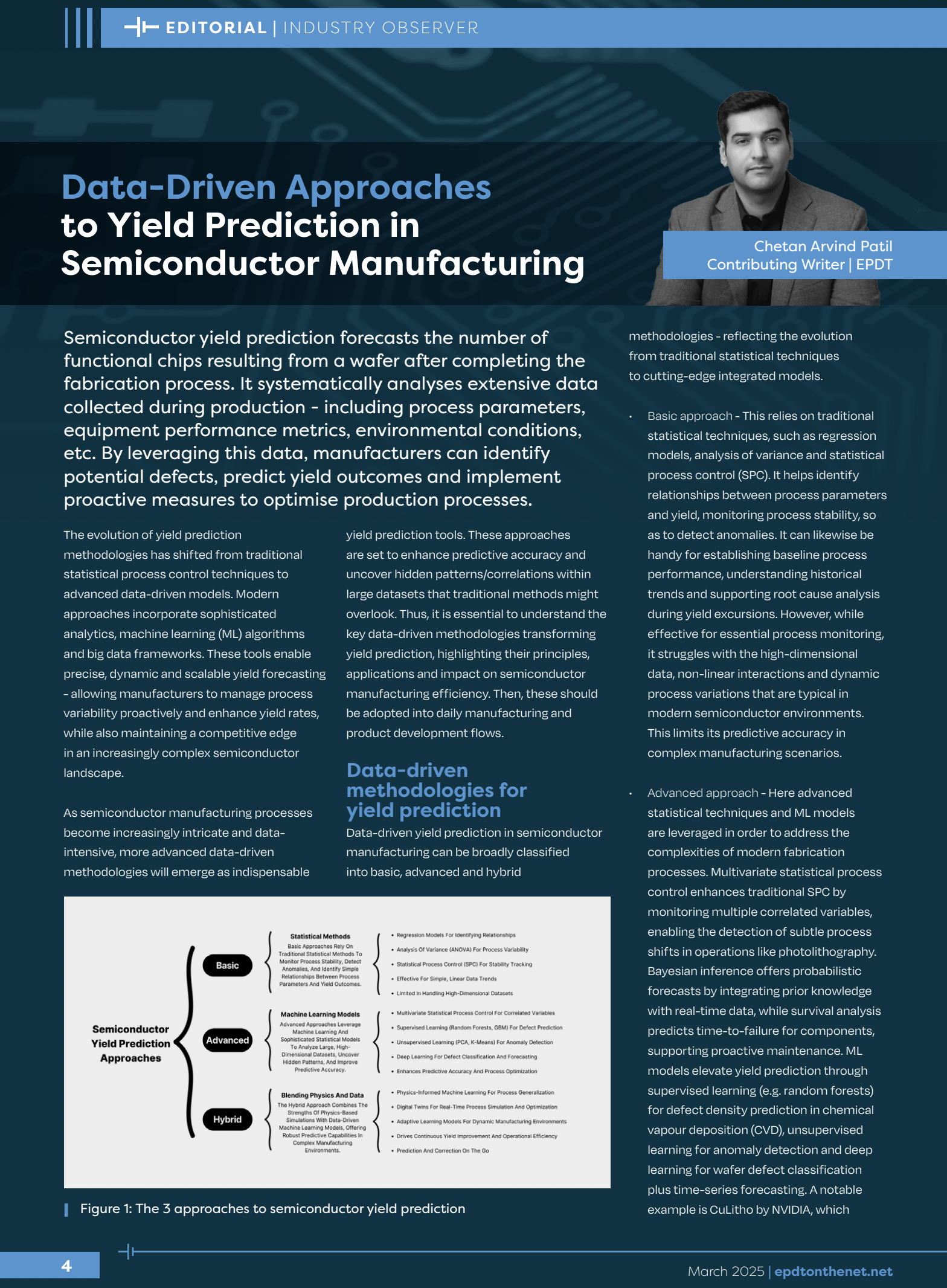 Data-Driven Approaches To Yield Prediction In Semiconductor Manufacturing